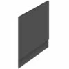 Hudson Reed Fusion Gloss Grey 700mm Bath End Panel & Plinth - OFF970