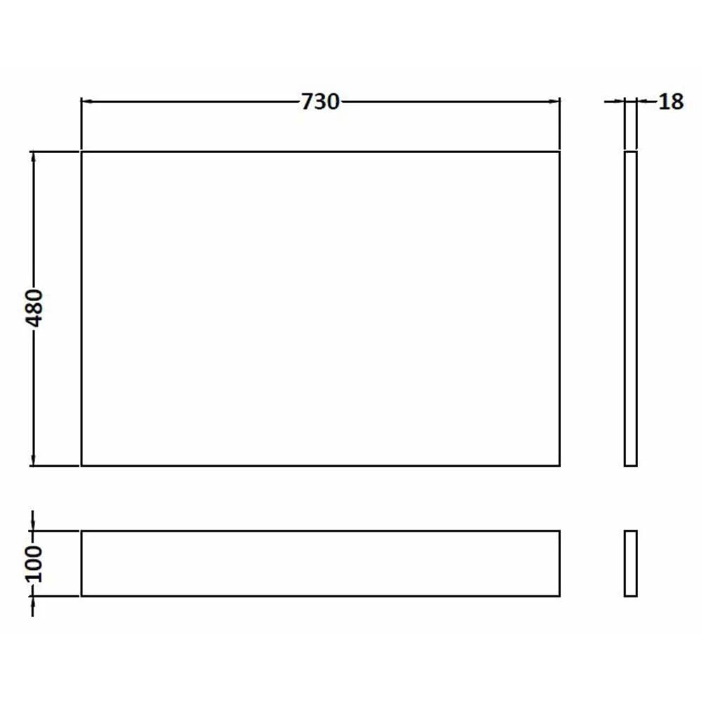 Hudson Reed Fusion Gloss Grey 750mm Bath End Panel & Plinth - OFF971 4 Hudson Reed Fusion Gloss Grey 750mm Bath End Panel & Plinth - OFF971 - Image 4