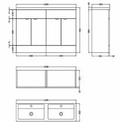 Hudson Reed Fusion Gloss White 1200mm Floor Standing Vanity Unit & Basin CBI134 -HANSGROHE Shop hudson reed fusion gloss white 1200mm floor standing vanity unit basin cbi134 p33034 161530 image