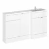 Hudson Reed Fusion Gloss White 1500mm RH Basin & WC Combination Unit CBI116
