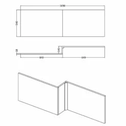 Hudson Reed Fusion Gloss White 1700mm Shower Bath Front Panel - OFF173 -HANSGROHE Shop hudson reed fusion gloss white 1700mm shower bath front panel off173 p30157 146727 image