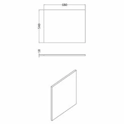 Hudson Reed Fusion Gloss White 700mm Shower Bath End Panel - OFF179 7 Hudson Reed Fusion Gloss White 700mm Shower Bath End Panel - OFF179 -HANSGROHE Shop hudson reed fusion gloss white 700mm shower bath end panel off179 p30158 146729 image