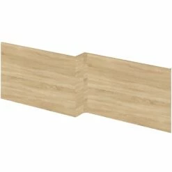 Hudson Reed Fusion Natural Oak 1700mm Square Front Panel & Plinth - OFF373