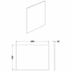 Hudson Reed Fusion Natural Oak 700mm Square End Panel & Plinth - OFF379 -HANSGROHE Shop hudson reed fusion natural oak 700mm square end panel plinth off379 p40265 198468 image