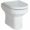 Hudson Reed Harmony White Back To Wall Toilet Pan & Soft Close Seat - CHM005