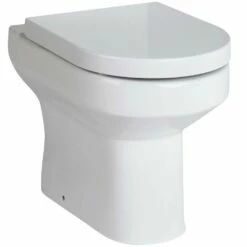 Hudson Reed Harmony White Back To Wall Toilet Pan & Soft Close Seat - CHM005