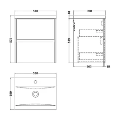 Hudson Reed Havana Coastal Grey 500 Wall Hung 2-Drawer Vanity Unit & Basin -HANSGROHE Shop hudson reed havana coastal grey 500 wall hung 2 drawer vanity unit basin p73816 307495 image