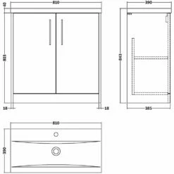 Hudson Reed Juno Coastal Grey 800mm Floor Standing 2-Door Vanity Unit & Basin 1 -HANSGROHE Shop hudson reed juno coastal grey 800mm floor standing 2 door vanity unit basin 1 p60448 265827 image