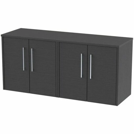 Hudson Reed Juno Graphite Grey 1200mm Wall Hung 4-Door Vanity Unit & Worktop 4 Hudson Reed Juno Graphite Grey 1200mm Wall Hung 4-Door Vanity Unit & Worktop -HANSGROHE Shop hudson reed juno graphite grey 1200mm wall hung 4 door vanity unit worktop p62393 270094 image