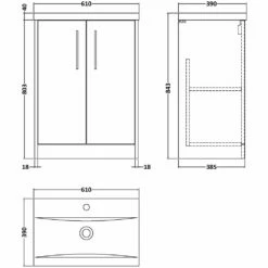 Hudson Reed Juno White Ash 600mm Floor Standing 2-Door Vanity Unit & Basin 1 5 Hudson Reed Juno White Ash 600mm Floor Standing 2-Door Vanity Unit & Basin 1 -HANSGROHE Shop hudson reed juno white ash 600mm floor standing 2 door vanity unit basin 1 p60422 265743 image