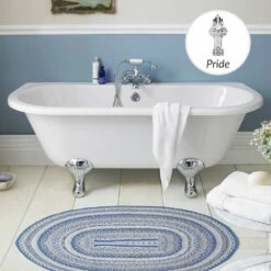 Hudson Reed Kenton 1700mm Double Ended Freestanding Bath & Pride Leg Set