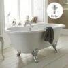 Hudson Reed Kingsbury 1500mm Double Ended Freestanding Bath & Corbel Leg Set