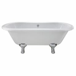 Hudson Reed Kingsbury 1500mm Double Ended Freestanding Bath & Corbel Leg Set -HANSGROHE Shop hudson reed kingsbury 1500mm double ended freestanding bath corbel leg set p30185 146858 image