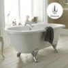 Hudson Reed Kingsbury 1500mm Double Ended Freestanding Bath & Deacon Leg Set