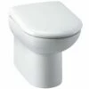 Hudson Reed Linton White Back To Wall Toilet Pan & Soft Close Seat - CBW001