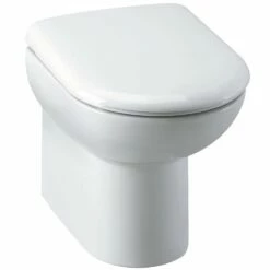 Hudson Reed Linton White Back To Wall Toilet Pan & Soft Close Seat - CBW001
