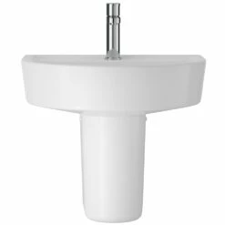 Hudson Reed Luna 420x380 1th White Basin & Semi Pedestal CMA004