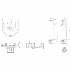 Hudson Reed Luna 520x455 1th White Basin & Full Pedestal CMA003 -HANSGROHE Shop hudson reed luna 520x455 1th white basin full pedestal cma003 p30902 150165 image