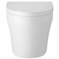 Hudson Reed Luna White Back To Wall Toilet Pan & Soft Close Seat - CPA008