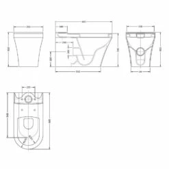 Hudson Reed Luna White Close Coupled Flush Toilet Pan, Cistern & Soft Close Seat -HANSGROHE Shop hudson reed luna white close coupled flush toilet pan cistern soft close seat p30907 150182 image