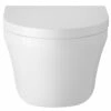 Hudson Reed Luna White Wall Hung Toilet Pan & Soft Close Seat - CPA027