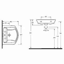 Hudson Reed Maya 550x465 1th White Basin & Full Pedestal 13 Hudson Reed Maya 550x465 1th White Basin & Full Pedestal -HANSGROHE Shop hudson reed maya 550x465 1th white basin full pedestal p30777 149598 image