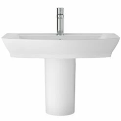 Hudson Reed Maya 550x465 1th White Basin & Semi Pedestal