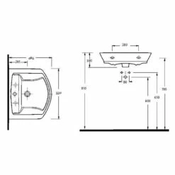 Hudson Reed Maya 550x465 1th White Basin & Semi Pedestal 5 Hudson Reed Maya 550x465 1th White Basin & Semi Pedestal -HANSGROHE Shop hudson reed maya 550x465 1th white basin semi pedestal p30896 150128 image