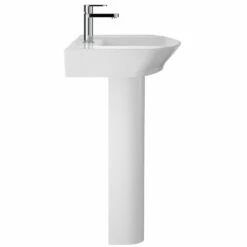 Hudson Reed Maya 650x465 1th White Basin & Full Pedestal -HANSGROHE Shop hudson reed maya 650x465 1th white basin full pedestal p30894 150119 image