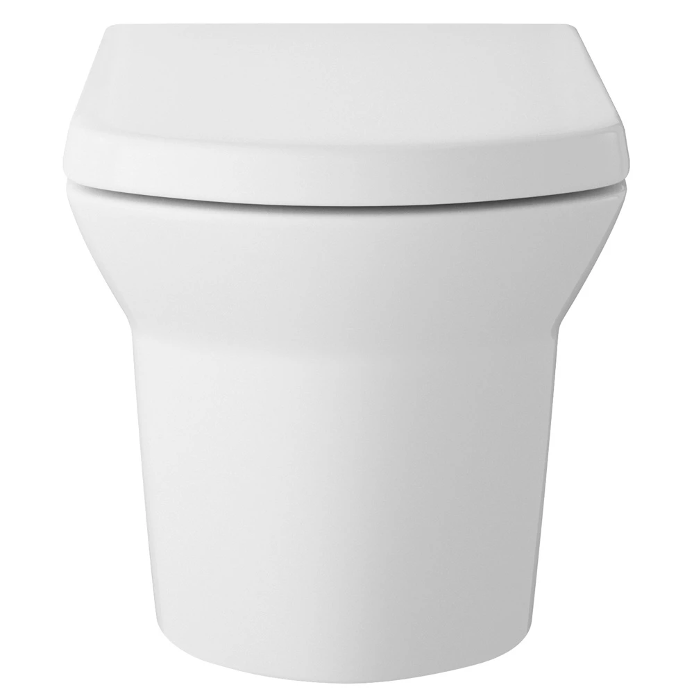 Hudson Reed Maya White Wall Hung Toilet Pan & Soft Close Seat - CLT007 1 Hudson Reed Maya White Wall Hung Toilet Pan & Soft Close Seat - CLT007