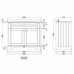 Hudson Reed Old London Storm Grey 1000mm White Marble & 3TH Basin Vanity - LOF280 5 Hudson Reed Old London Storm Grey 1000mm White Marble & 3TH Basin Vanity - LOF280 -HANSGROHE Shop hudson reed old london storm grey 1000mm white marble 3th basin vanity lof280 p36076 175665 image