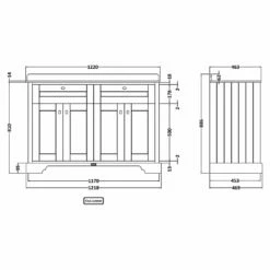Hudson Reed Old London Storm Grey 1200mm Black Marble & 3TH Basin Vanity LOF266 -HANSGROHE Shop hudson reed old london storm grey 1200mm black marble 3th basin vanity lof266 p33133 161759 image