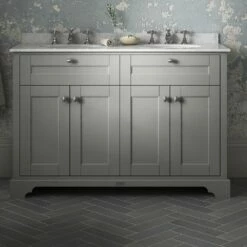 Hudson Reed Old London Storm Grey 1200mm Grey Marble & 3TH Basin Vanity LOF268 -HANSGROHE Shop hudson reed old london storm grey 1200mm grey marble 3th basin vanity lof268 p33135 161764 image