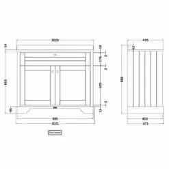 Hudson Reed Old London Twilight Blue 1000mm White Marble & 1TH Basin Vanity - LOF377 -HANSGROHE Shop hudson reed old london twilight blue 1000mm white marble 1th basin vanity lof377 p36081 175675 image