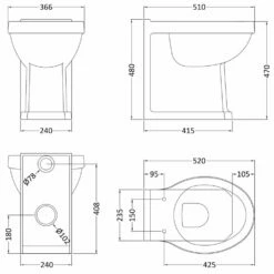 Hudson Reed Richmond 480mm Height Back To Wall Toilet Pan & Timeless Sand Seat -HANSGROHE Shop hudson reed richmond 480mm height back to wall toilet pan timeless sand seat p33281 202431 image