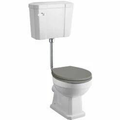 Hudson Reed Richmond 480mm Height Low Level Toilet & Storm Grey Seat