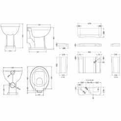 Hudson Reed Richmond 480mm Height Low Level Toilet & Storm Grey Seat -HANSGROHE Shop hudson reed richmond 480mm height low level toilet storm grey seat p33272 197604 image