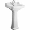 Hudson Reed Richmond 500x350 1th White Basin & Comfort Height Pedestal CCR032
