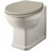 Hudson Reed Richmond White Comfort Height Back To Wall Toilet Pan NCS856
