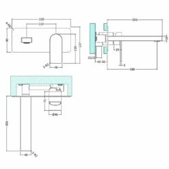 Hudson Reed Sottile Chrome Wall Plated Single Lever Basin Mixer Tap SOT328 7 Hudson Reed Sottile Chrome Wall Plated Single Lever Basin Mixer Tap SOT328 -HANSGROHE Shop hudson reed sottile chrome wall plated single lever basin mixer tap sot328 p35268 173370 image