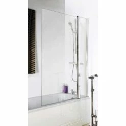 Hudson Reed Square Bath Screen With Fixed Panel - NSSQ1