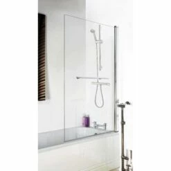 Hudson Reed Square Bath Screen With Rail - NSSQR