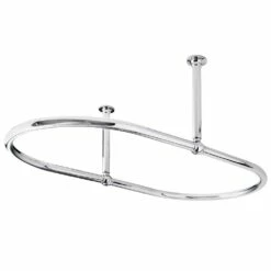 Hudson Reed Traditional Chrome Oval Shower Curtain Ring - LDA010