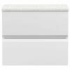 Hudson Reed Urban White 600mm Wall Hung 2-Drawer Vanity Unit & Worktop URB104LSW