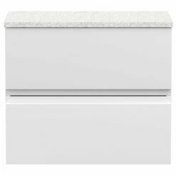 Hudson Reed Urban White 600mm Wall Hung 2-Drawer Vanity Unit & Worktop URB104LSW