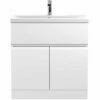 Hudson Reed Urban White 800mm Floor Standing Vanity Unit & Basin 1 - URB105A