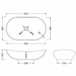 Hudson Reed Vessels 615x360 White Sit-On Countertop Basin NBV159 5 Hudson Reed Vessels 615x360 White Sit-On Countertop Basin NBV159 -HANSGROHE Shop hudson reed vessels 615x360 white sit on countertop basin nbv159 p40131 198145 image