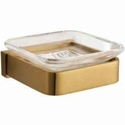 Niagara Disc Brushed Brass Wall Mounted Soap Dish TM3201/BRS