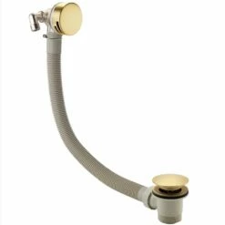 Niagara Equate Brushed Brass Modern Bath Mounted Bath Filler (Click Waste) 9401BRS