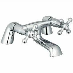 Niagara Kingsbury Chrome Traditional Deck Mounted Bath Filler Tap 9123